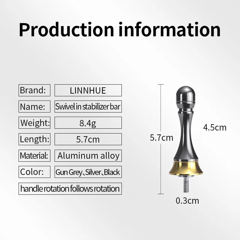 Stabilisateur manivelle canne pêche LINNHUE - Support moulinet aluminium léger accessoire