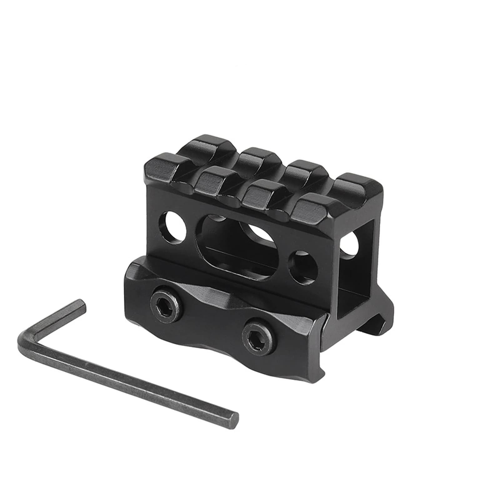 Support élévateur Picatinny 1 pouce - Monture rail 20mm aluminium pour viseurs pêche observation