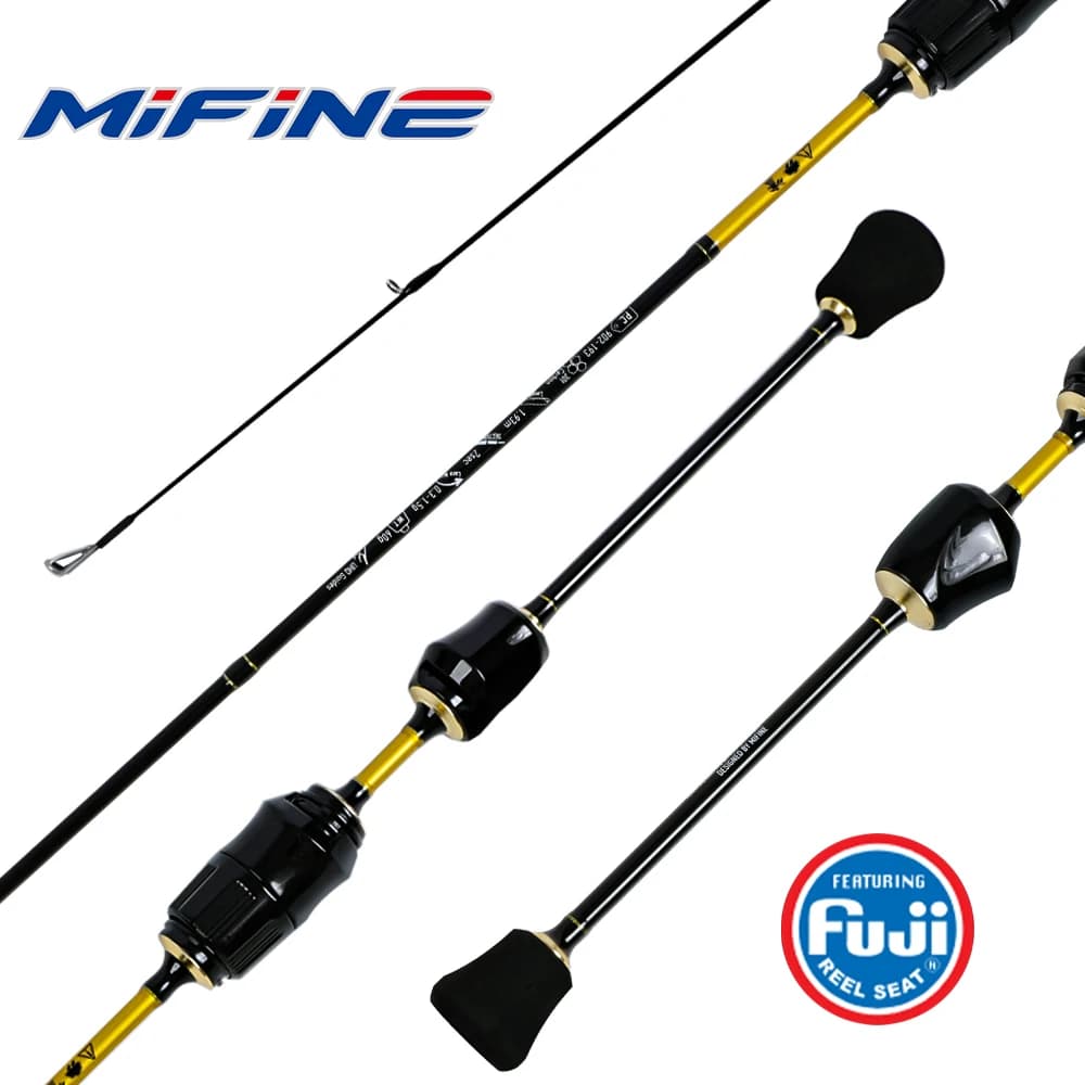 Canne ultralégère Mifine MOTRAL DRAW XUL 30T carbone Fuji pour truite avec leurres 0.3-1.5g