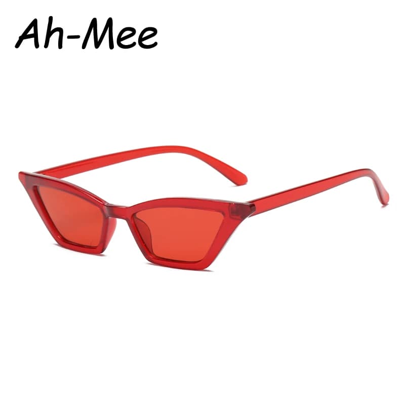 Lunettes soleil chat femmes montures étroites multicolores - protection UV400 mode féminine