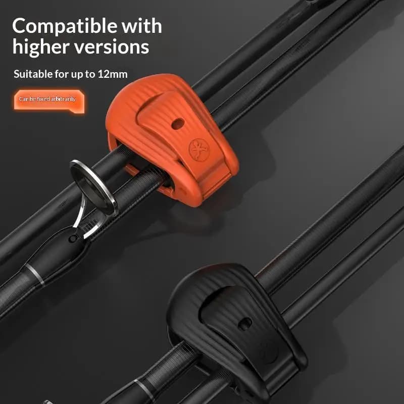 Fixations compactes pour cannes à pêche 2/4 pièces - Support durable et portable pour aventures de pêche