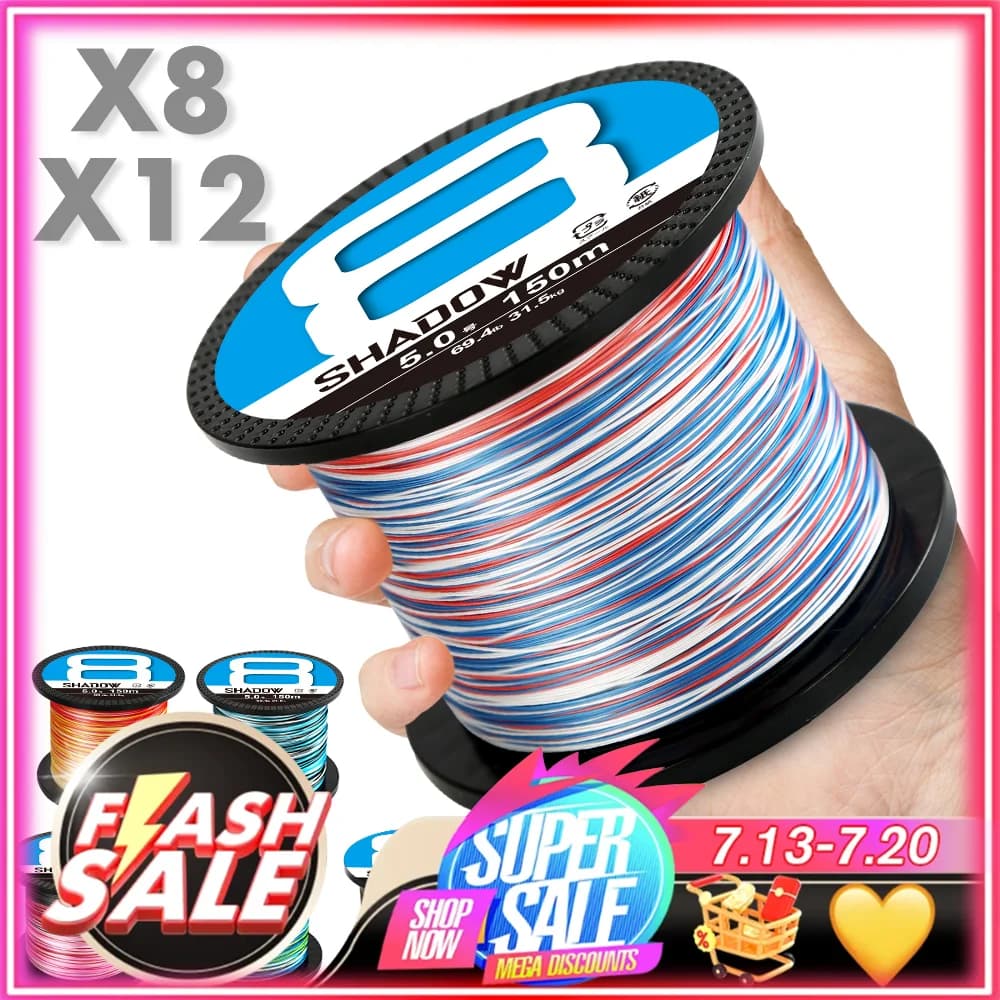 Ligne de pêche Zukibo 1000m 8-12 brins PE multifilament - Super résistante pour eau salée et pêche sportive
