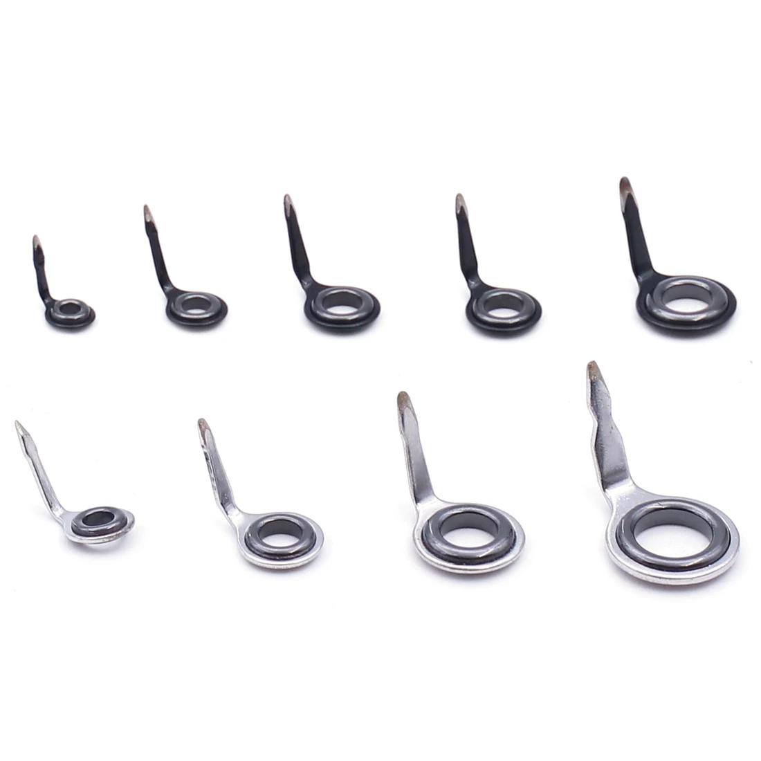 Kit réparation guides canne pêche micro guides pied simple spinning casting fly rod 0.076g-0.77g