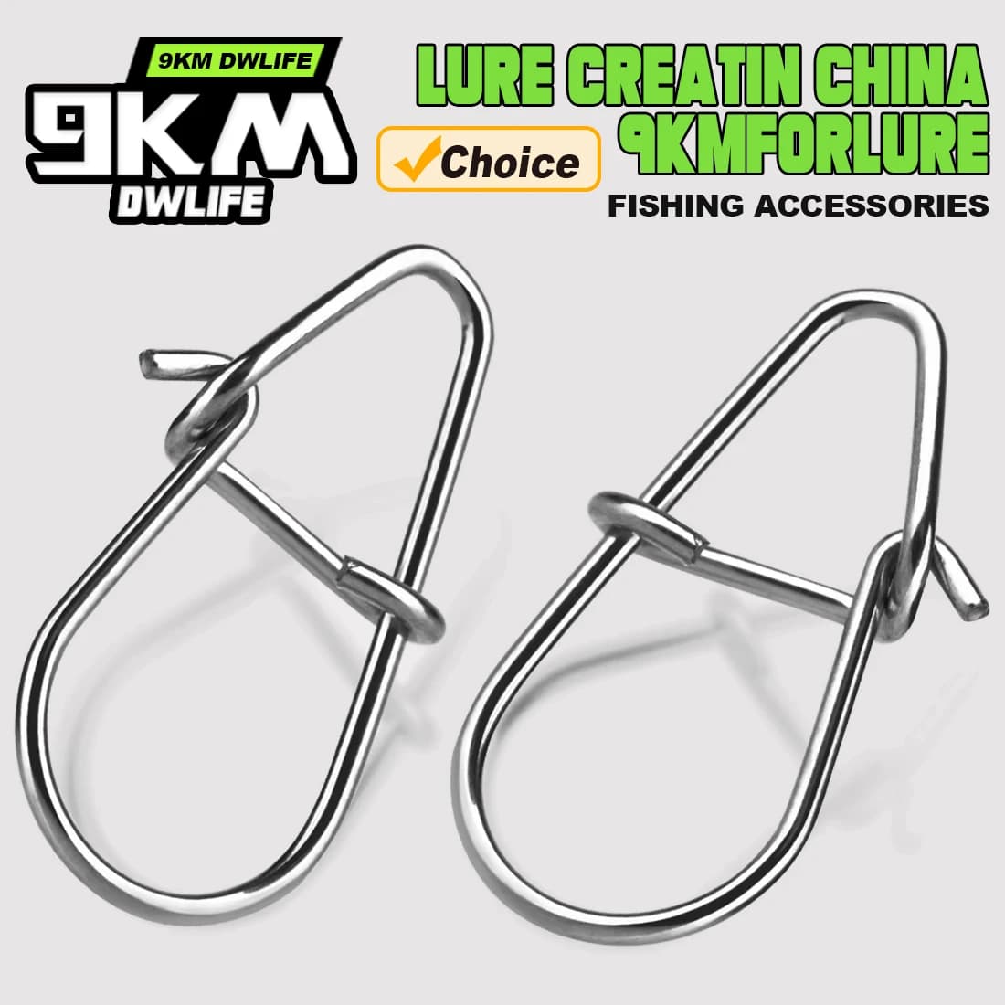 Mousquetons pêche rapides 50-200 pièces - Clips pour crankbaits et leurres eau salée