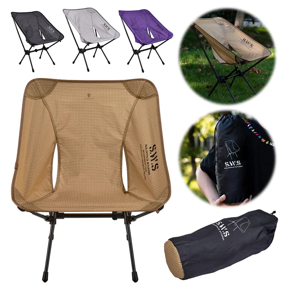 Chaise lune démontable pliante - Siège confortable pour pêche, plage et activités extérieures