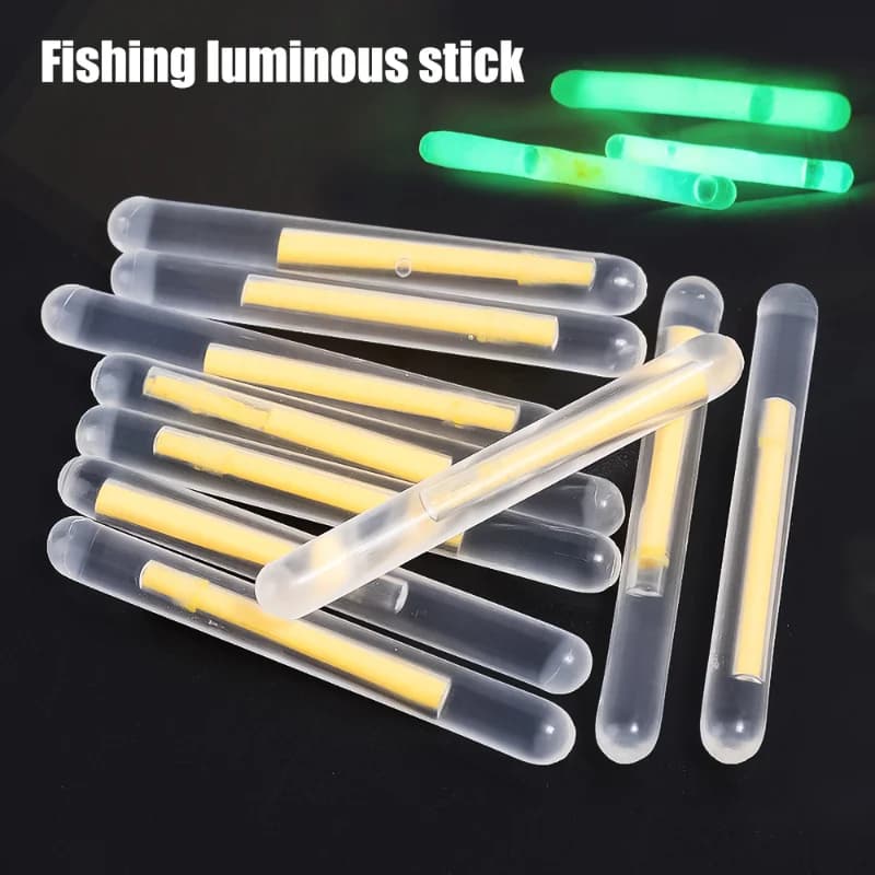 Lumineux Bâton Fluorescent Pêche Nuit 50 ou 100 Pièces Flottant Luminous pour Pêche Nocturne