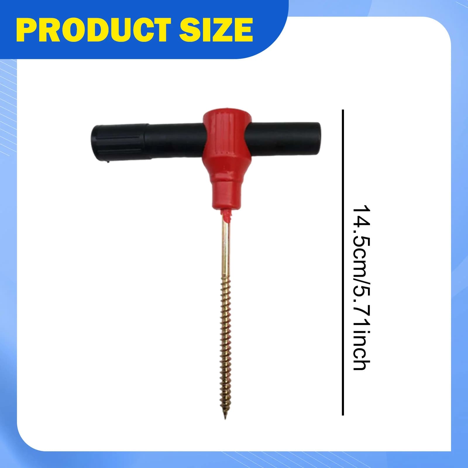 Ice Screw Tent Spiral Peg Drill Ice Snow Camping Fishing Drilling Tool