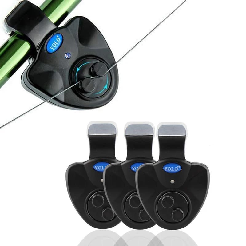 Alarme de touche LED pour canne à pêche - Détecteur sonore et lumineux sensible pour morsures de poissons