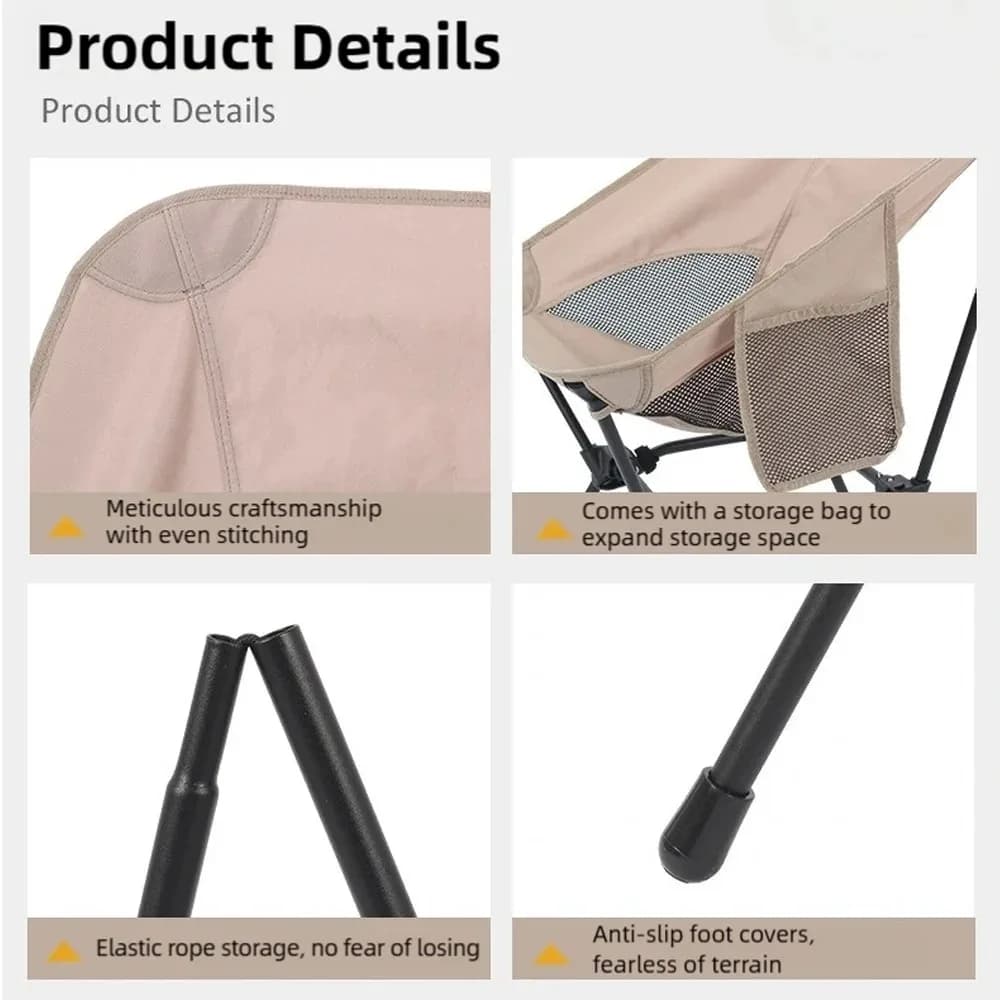 Chaise pliante carrée 4 coins nouvelle pour pêche plage camping portable sac à dos voyage jardin