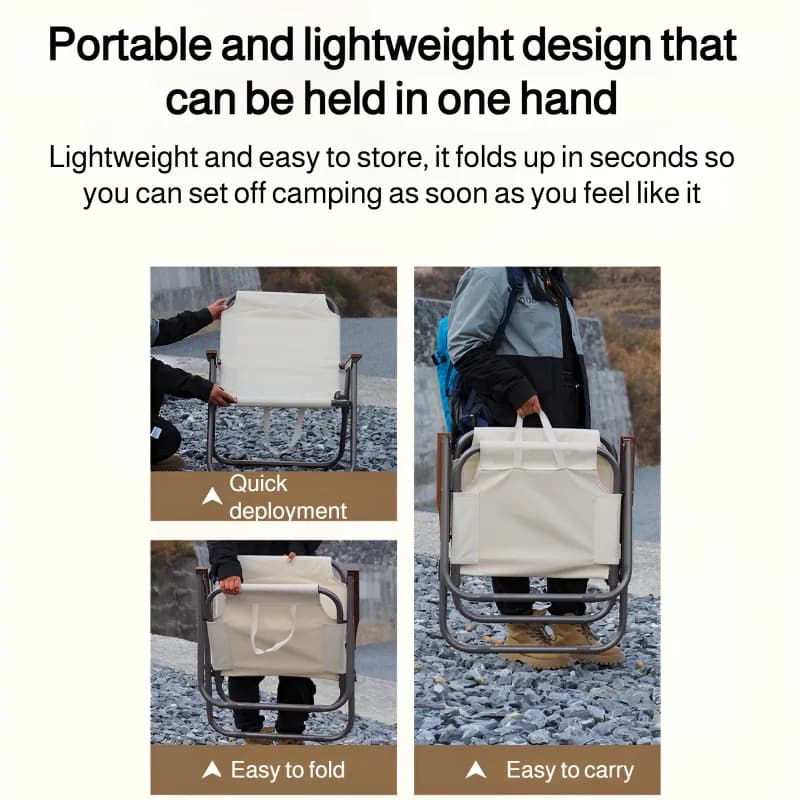 Chaise pêche pliable aluminium avec tapis antidérapant - Siège oxford résistant pour pêche camping plage