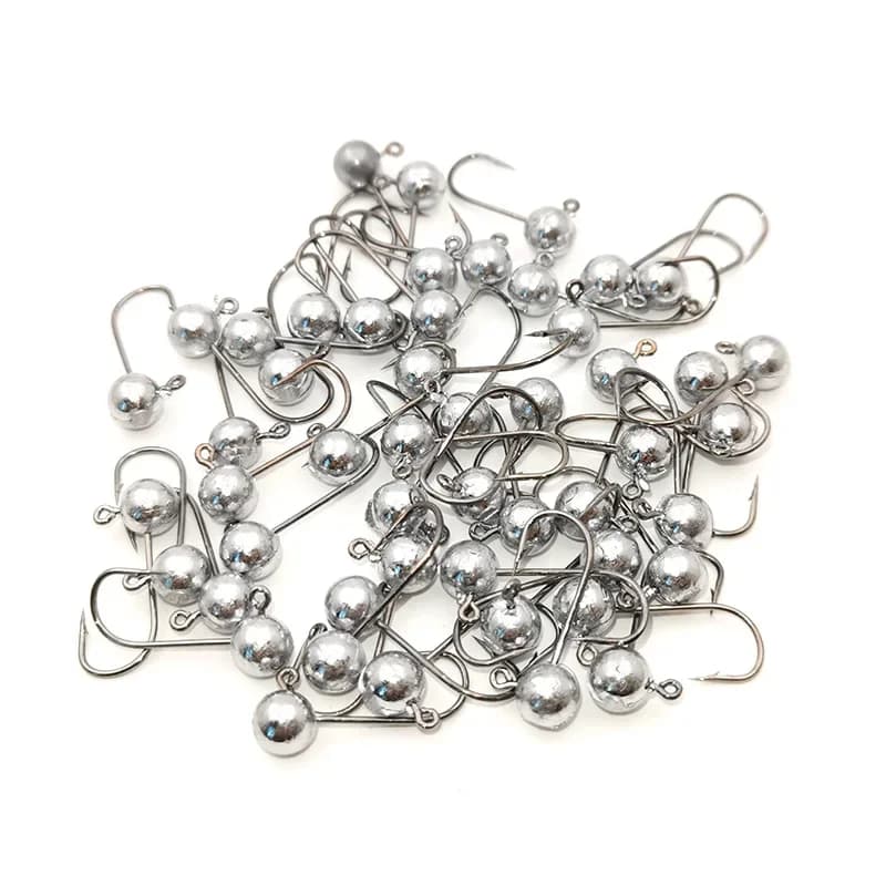 Hameçons Mini Jig Head OUTKIT 10 pièces pour truite et poisson de roche - Tête exposée avec leurres souples
