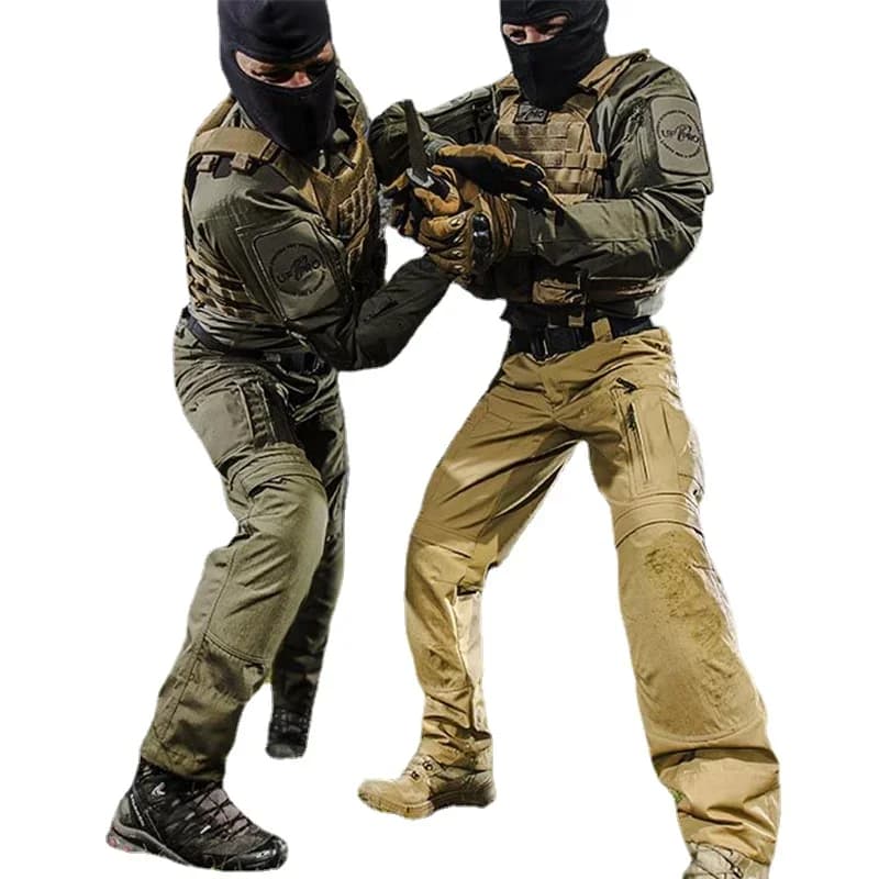 Pantalon cargo tactique résistant printemps automne - Multi-poches pour pêche chasse randonnée