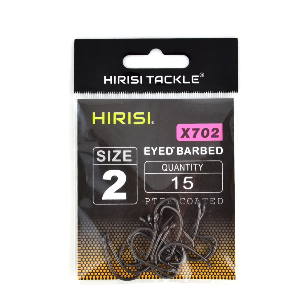 30 hameçons carpe en acier haute carbone PTFE avec barbillon et œillet, accessoires de pêche durables lot X702