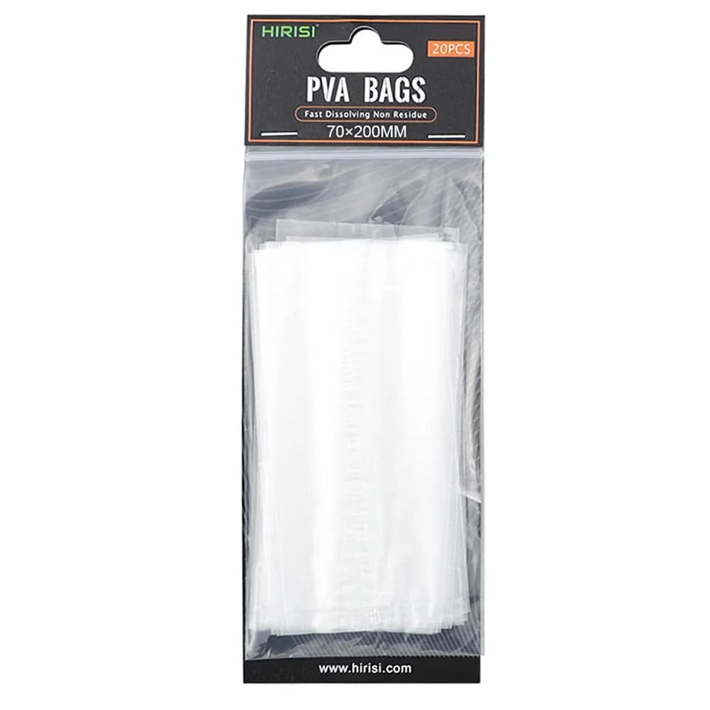 Sachets PVA solubles 20 pièces pour bouillettes carpe - accessoires pêche écologique à dissolution rapide