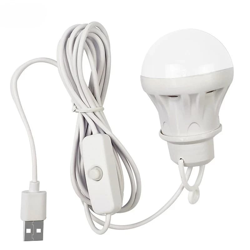 Lampe LED suspendue USB 5V pour tente de pêche et réparations nocturnes en extérieur