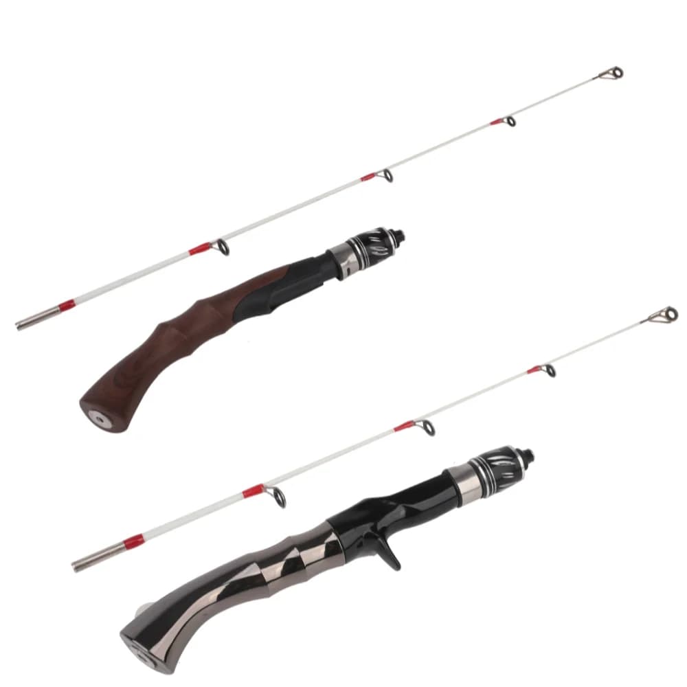 Canne à pêche crevette ultralégère hiver 60-70cm portable - Accessoire pêche glace sans moulinet