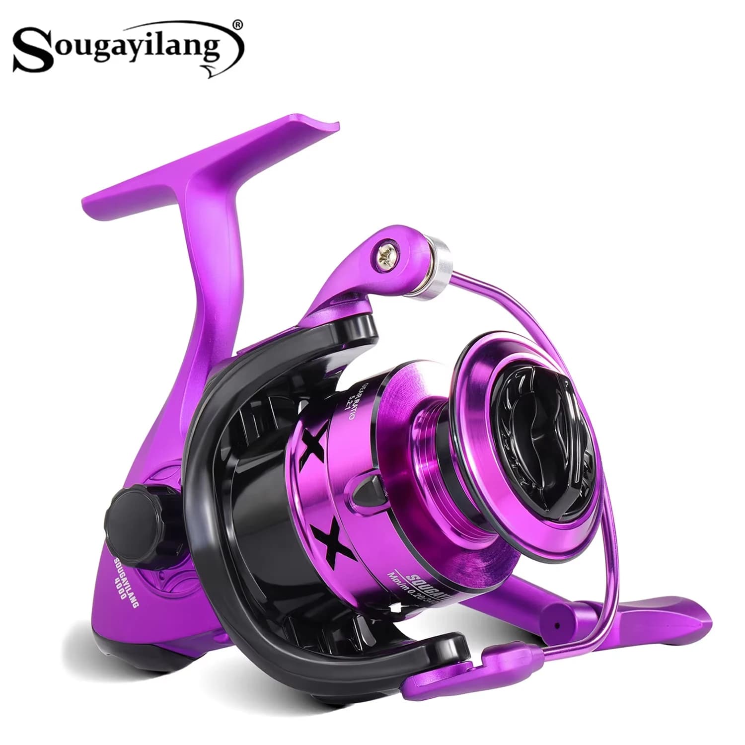 Moulinet spinning SOUGAYILANG 1000-7000 série 5.2:1 métal pour pêche en mer et eau salée