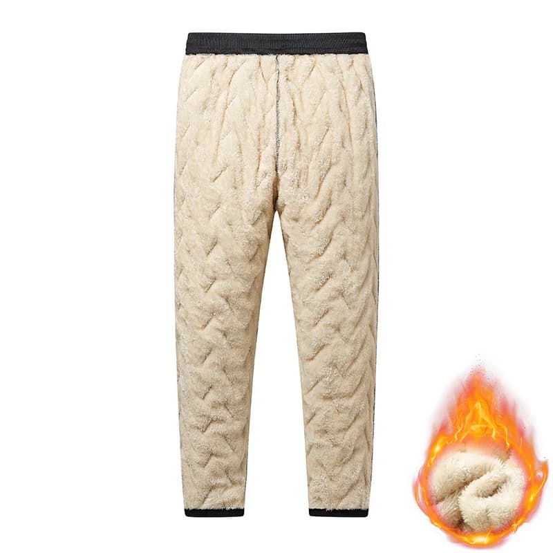 Pantalon d'hiver chaud imperméable pour pêche - Laine épaisse confort pêche hivernale