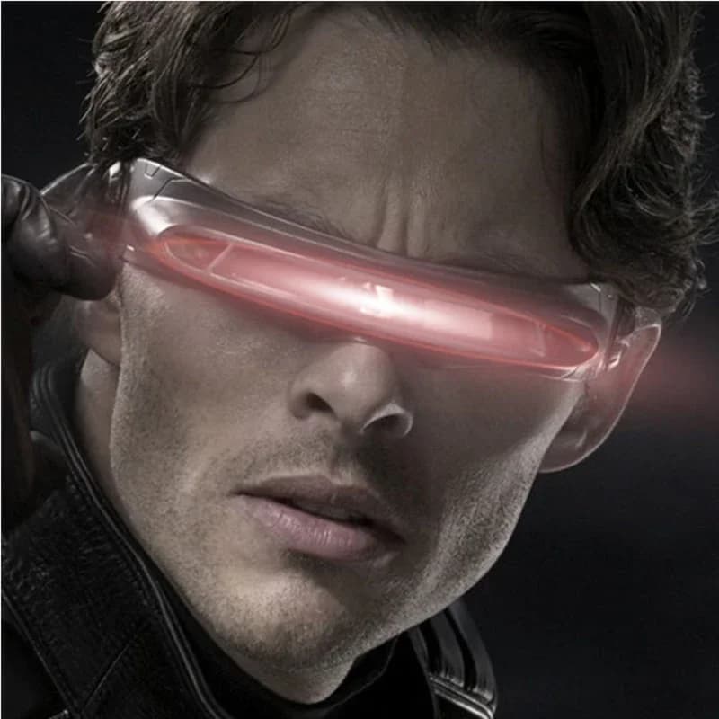 Lunettes de soleil polarisées X-man Cyclops cosplay mémoire forme pêcheur protection UV design unique
