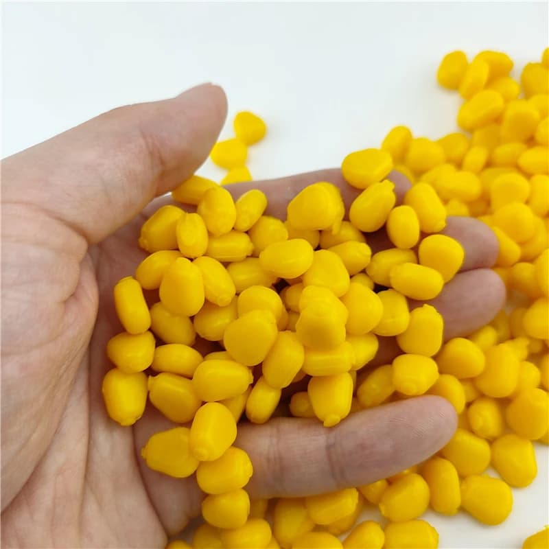 Maïs silicone parfumé pour pêche à la carpe - appâts souples avec odeur crème attractante