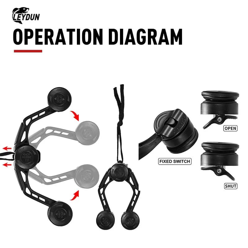 Machine à nœuds de pêche Leydun GT FG pour connexion leader et bobine, outil japonais pour
