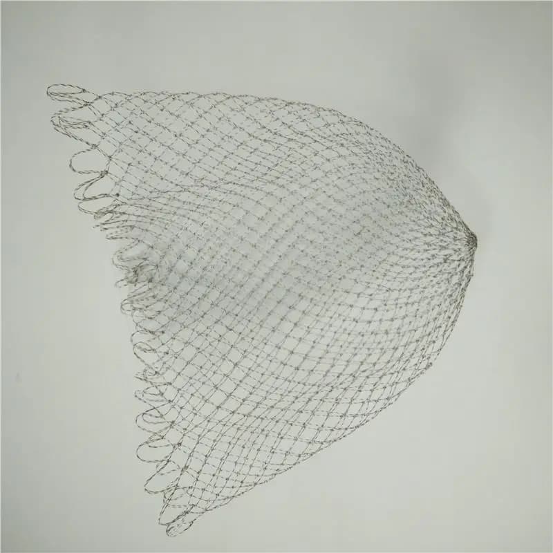Filet pliant nylon maille losange 25-50cm profondeur - Épuisette de pêche compacte pour toutes situations