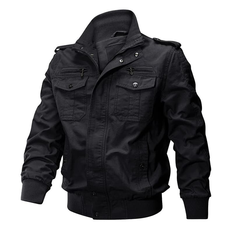 Veste bomber pêche printemps-automne - Coupe-vent camouflage cargo pour pêcheur