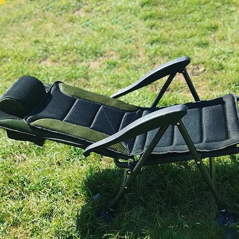 Chaise de pêche réglable et inclinable tout-terrain pour camping et activités extérieures
