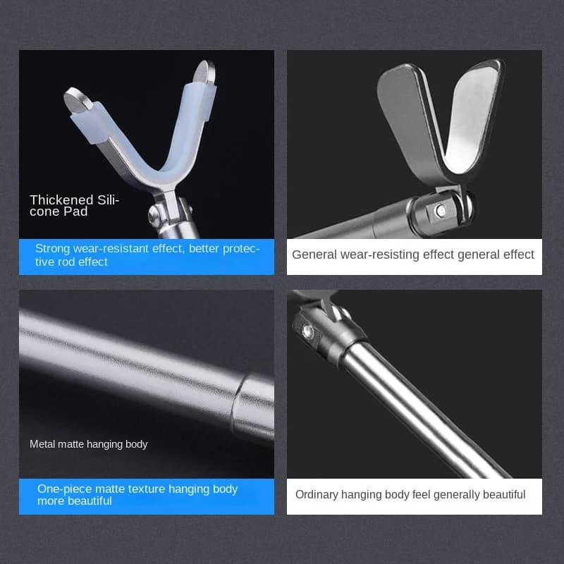 Support de canne à pêche arrière en alliage aluminium-magnésium - Bracket multifonction pour batterie