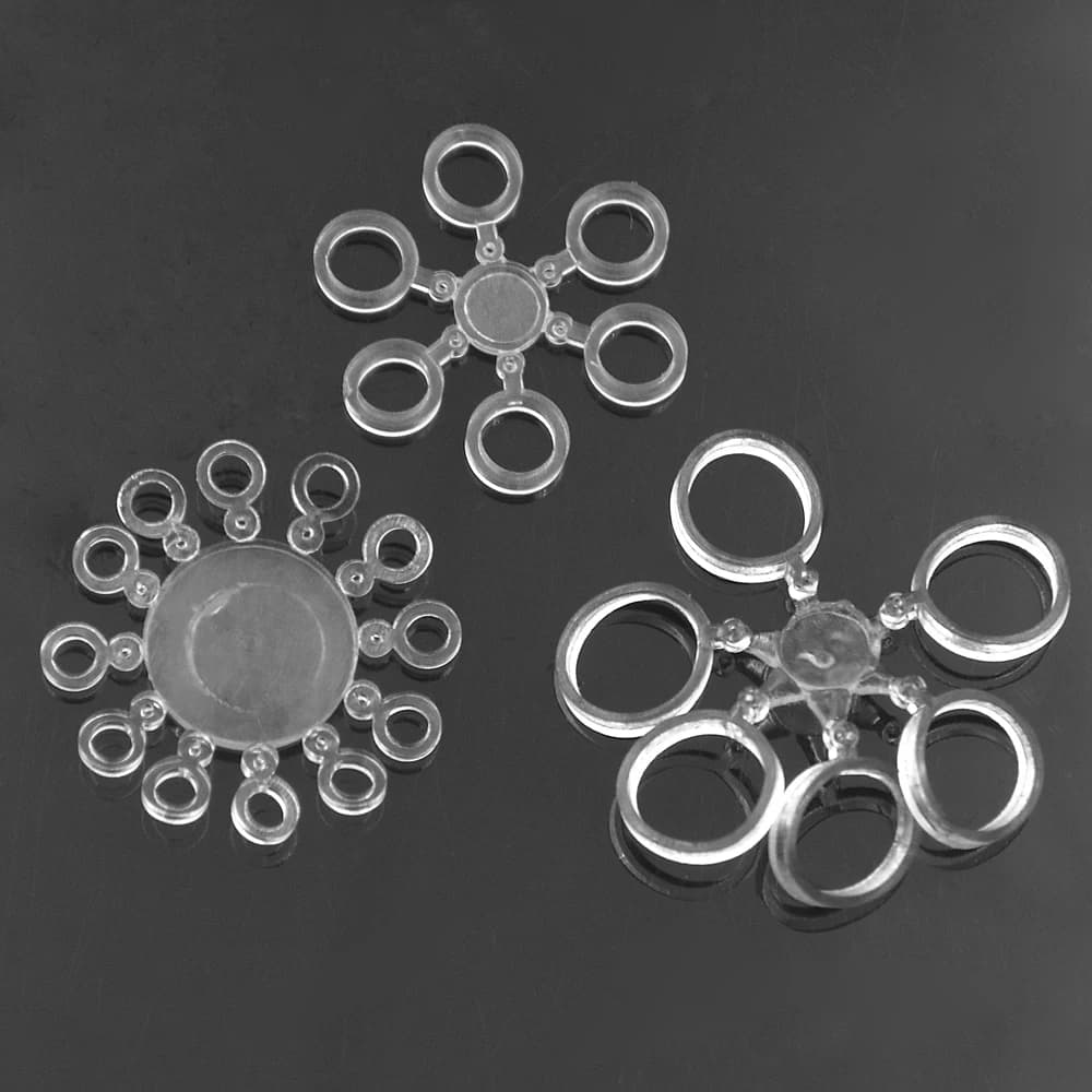72 Élastiques Transparents pour Bouillettes et Pellets - Baitbands Élastiques 3mm 5mm 8mm Carp Fishing