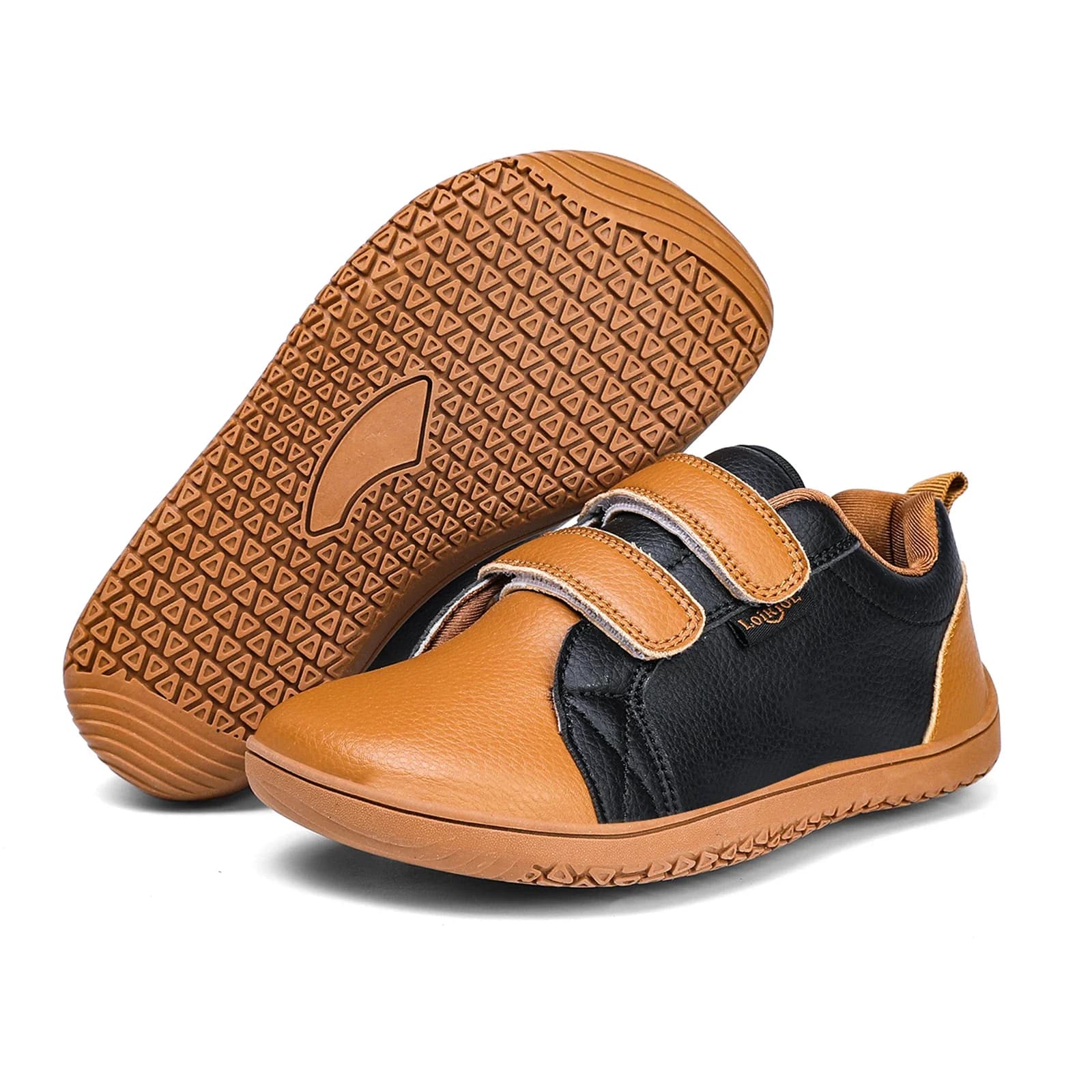 Chaussures barefoot enfants pour pêche découverte - Sneakers minimalistes à large bout jeunes pêcheurs