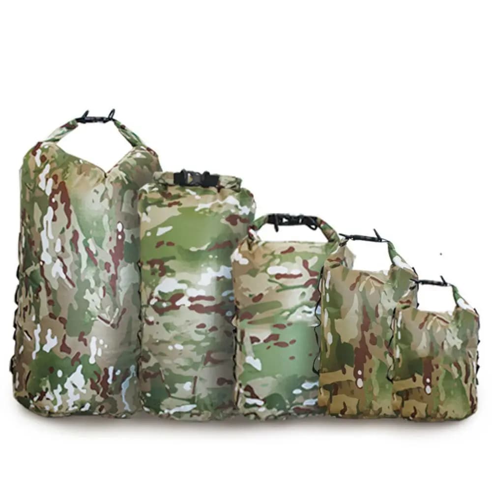 Sac étanche waterproof 3/5/10/20/35L natation rafting kayak rivière trekking voile canoë bagager aquatique