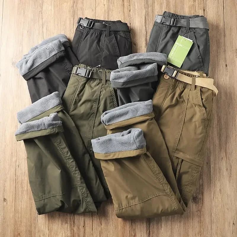 Pantalon hiver polaire homme pêche randonnée - Windproof waterproof froid résistant outdoor