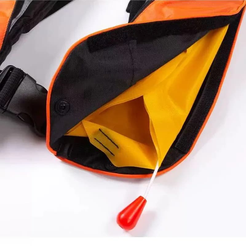 Gilet de sauvetage gonflable automatique CE 150N adulte pêche rafting avec poche manuel