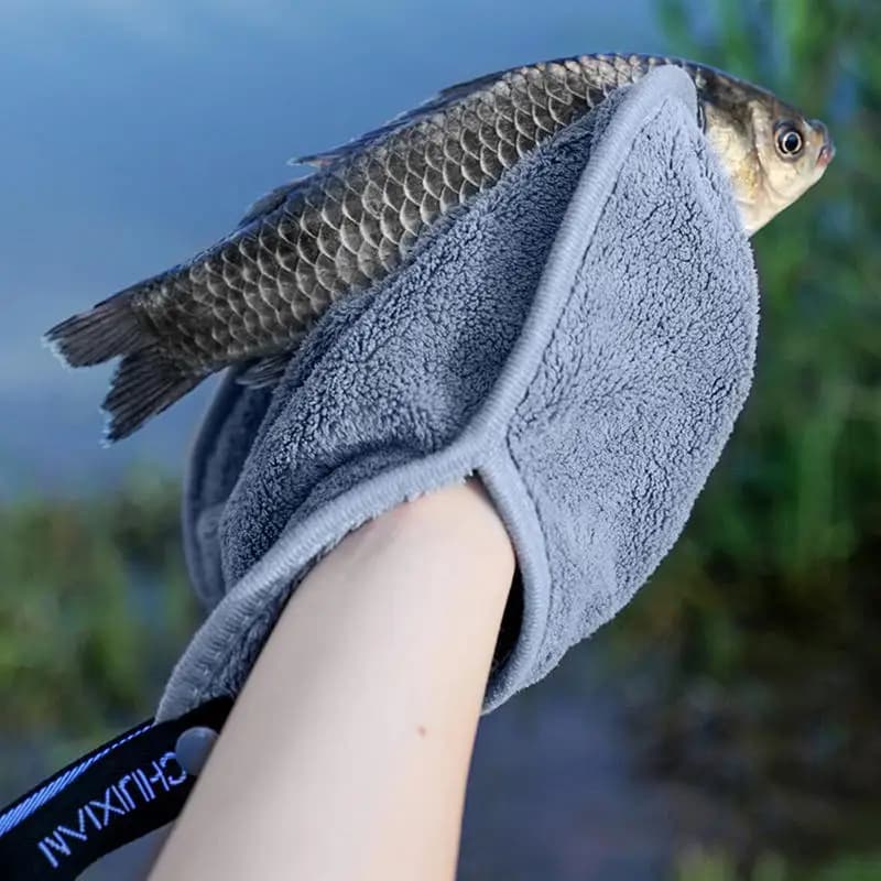 Serviette de pêche microfibre séchage rapide pour amorces cannes et bateau nettoyage