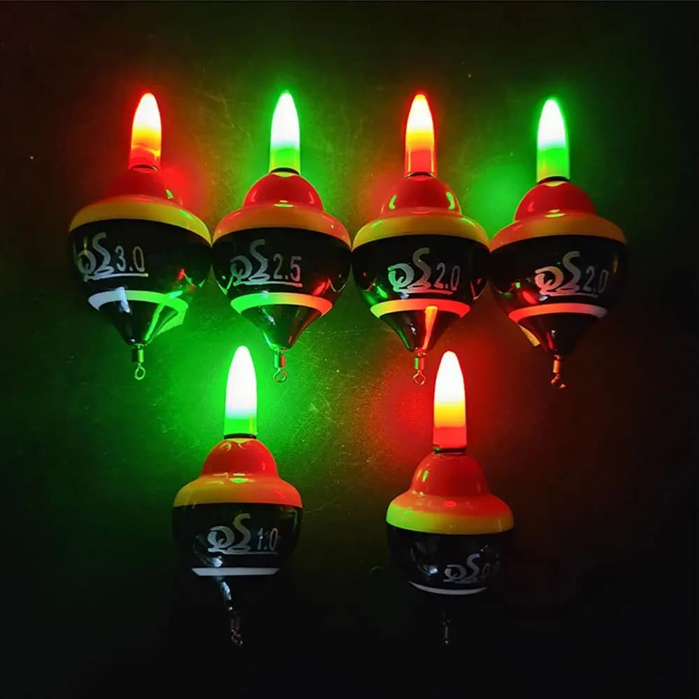 Flotteur de pêche lumineux pour rocher et mer, avec bâton inséré, accessoire de pêche côtier robuste