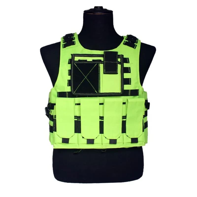 Gilet tactique fluorescence équipement MOLLE - Veste camouflage chasse pêche sports outdoor - Waistcoat tactique