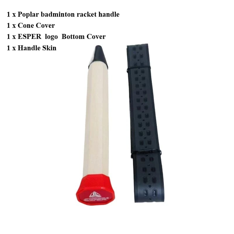 Poignée Raquette Badminton Bois ESPER LGOG avec Couvre-manche G5/G6 - Réparation Pêche
