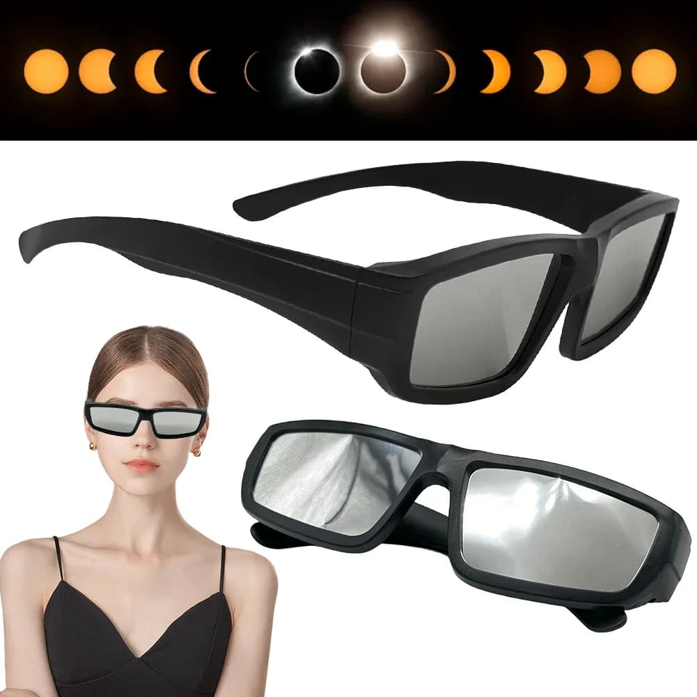 Lunettes éclipse solaire papier sécurité observation soleil protection UV pêche