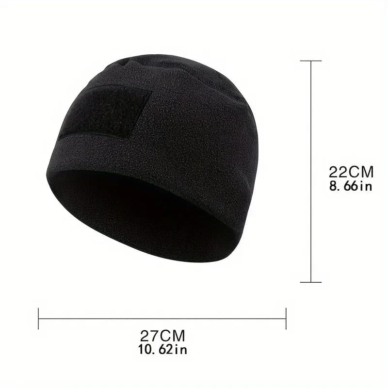 Bonnet tactique anti-vent épais chaud pêche hiver tricot respirant extensible uni