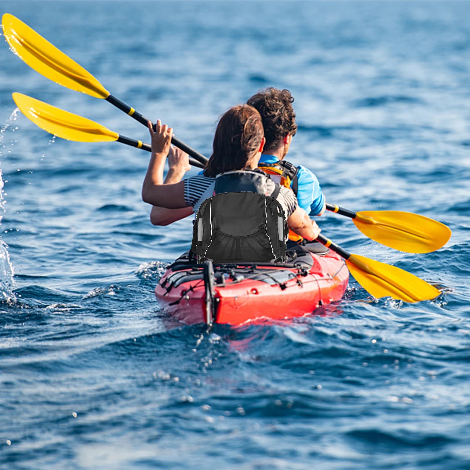 Sac de rangement kayak étanche - organisateur mesh pour équipements de pêche et accessoires nautiques