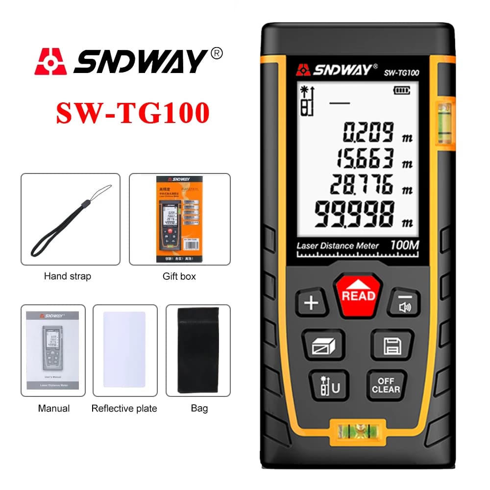Télémètre laser SNDWAY avec auto-étalonnage - Mesure distance surface volume pour pêche