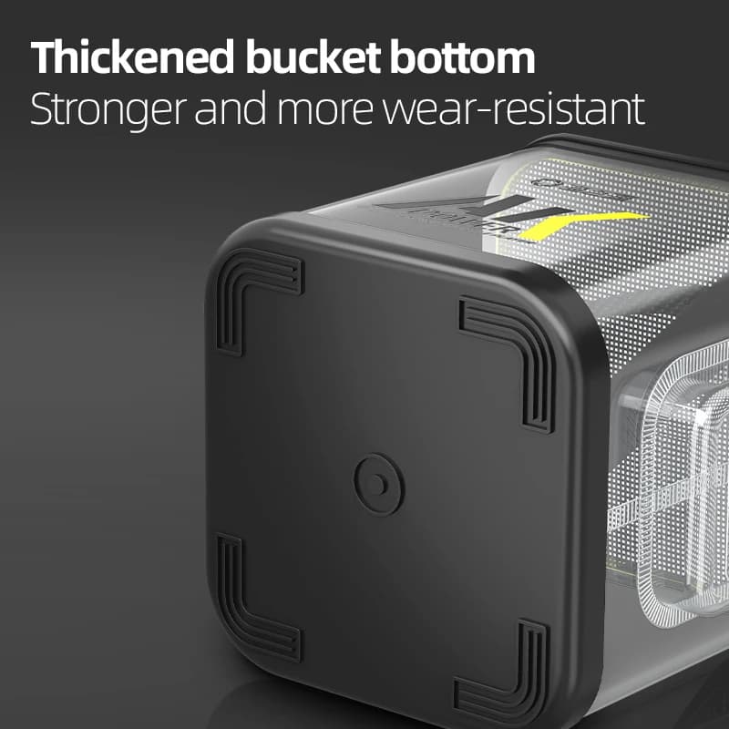 Seau à poissons transparent pliable YUZHIYUAN - Conteneur multifonction pour conservation du vif et transport