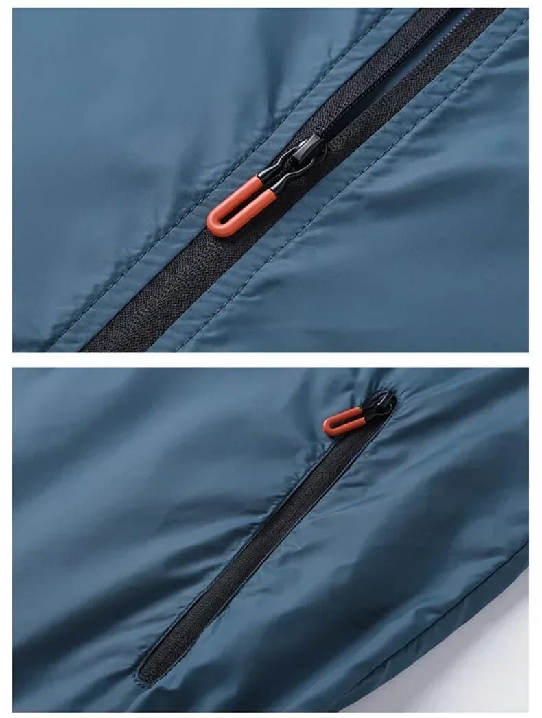 Veste skin pêche et randonnée imperméable - Veste légère protection solaire séchage rapide