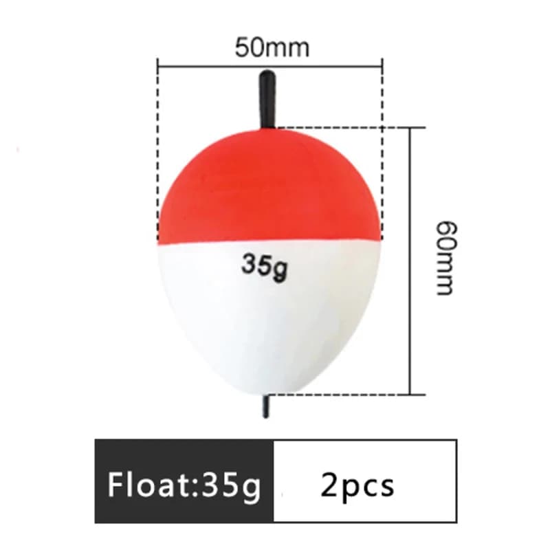 10 Flotteurs Lumineux EVA pour Pêche de Nuit, 1/2/3/5/10g - Bouchons Foam pour Surfcasting et Rocher
