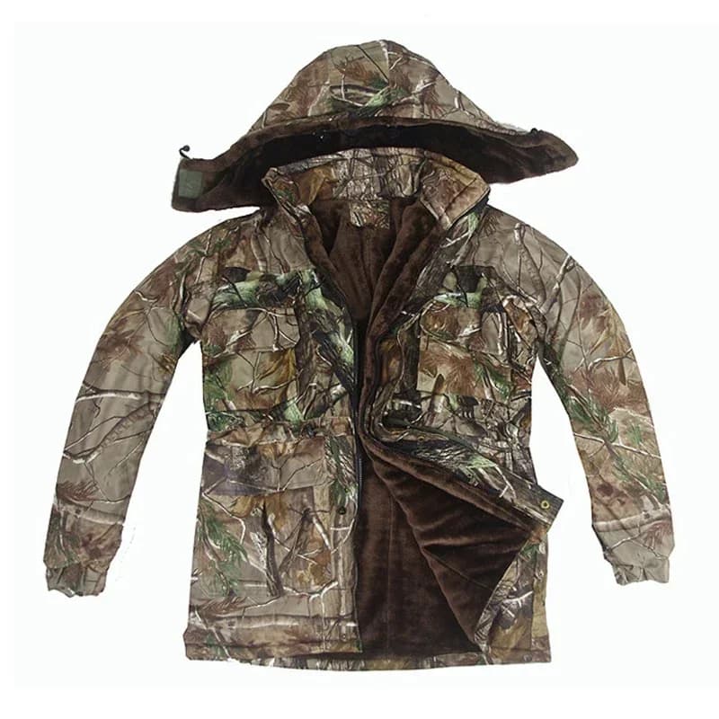 Combinaison Ghillie hiver épaisse camouflage bionique pêche glace chasse froid coton qualité