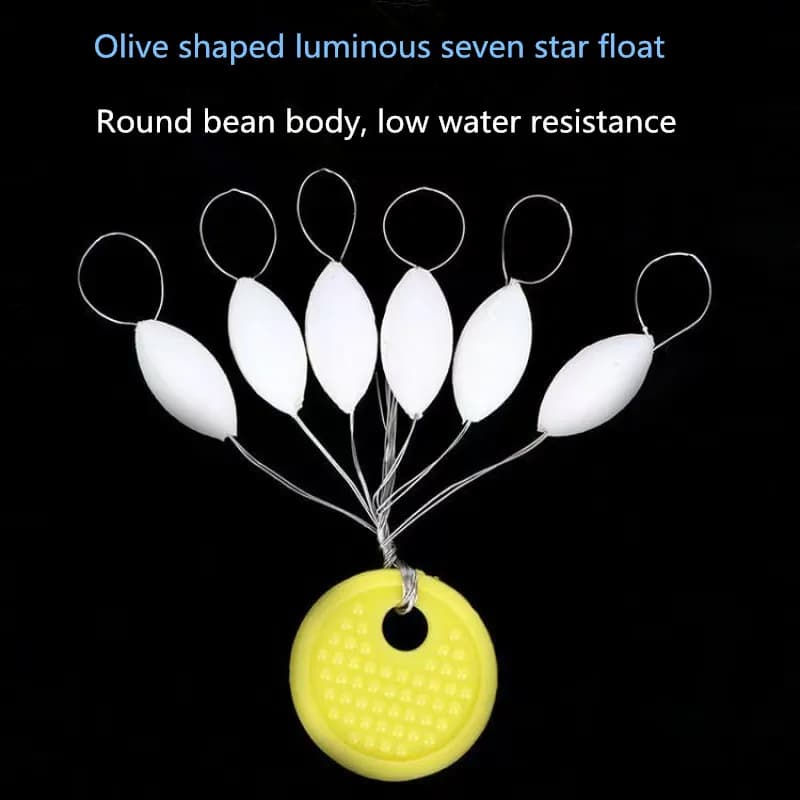 6 boules lumineuses flottantes ovales pour la pêche de la carpe la nuit accessoires pêche nocturne appâts flottants