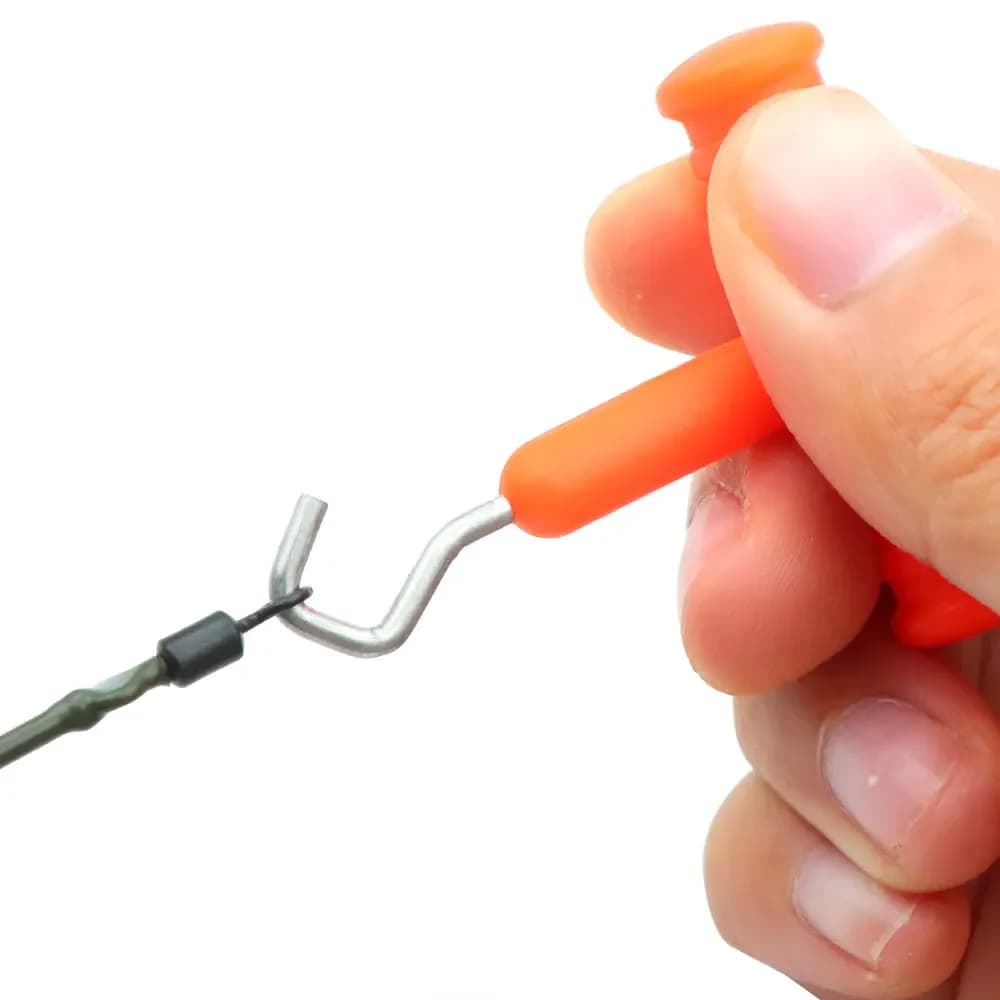Outil montage hair rig pêche carpe 2 pièces pour nœuds hameçons équipement carpiste