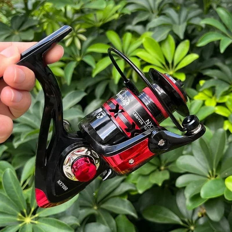 Moulinet spinning 10KG max drag, carrosserie métal durable, pour pêche eau douce et salée, roulements à billes