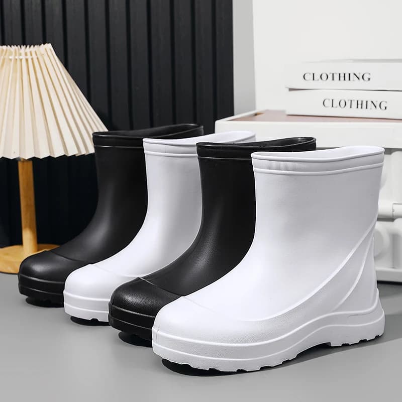 Bottes de pêche imperméables courtes EVA antidérapantes pour pêcheurs professionnels et loisirs